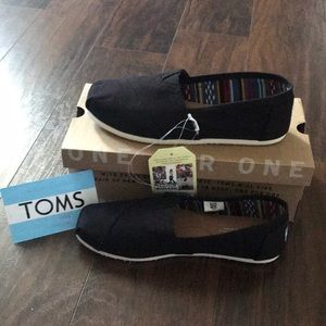 Black toms new never worn